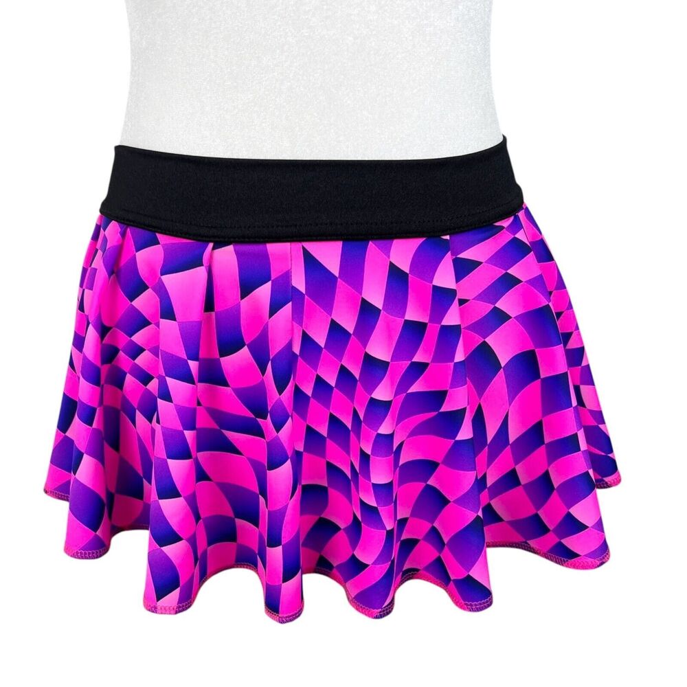 Rolita Couture Rave Skirt Women Medium Pink Purple Party Festival A-Line Mini